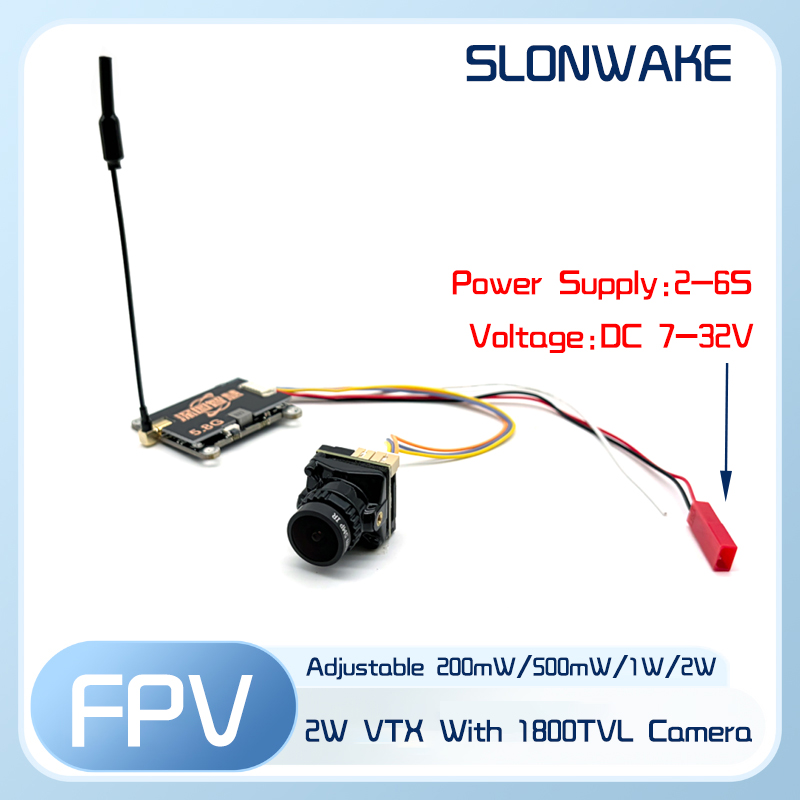 SLONWAKE 5.8G 56CH 2W verici V - Fpv Drone Quadcopter incelemesi ve fiyatı