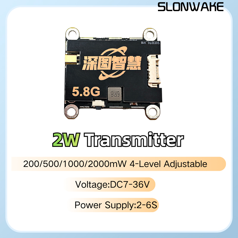 SLONWAKE 5.8G 56CH 2W verici V - Fpv Drone Quadcopter incelemesi ve fiyatı
